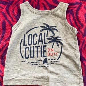 “Local cutie on duty” Shirt & short set